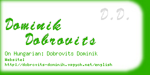 dominik dobrovits business card